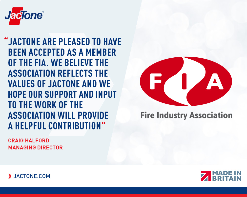 Jactone joins Fire Industry Association