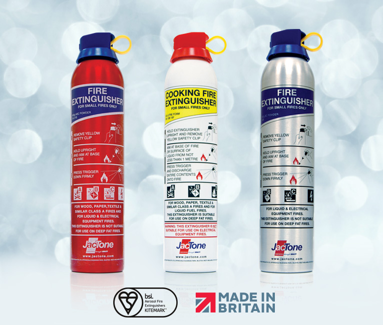 Jactone Aerosol Range Fire Extinguishers