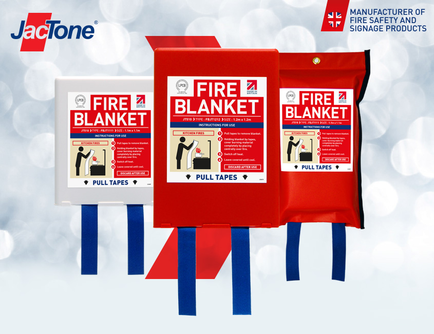 Jactone Fire Blankets certified to BS EN 1869:2019