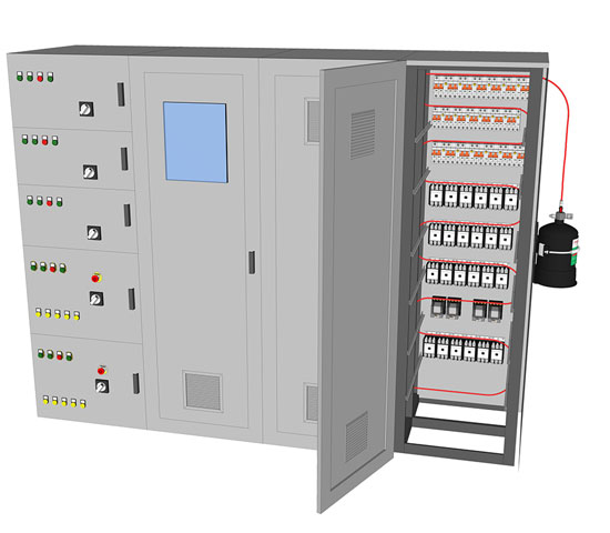 PAFSS Electrical Fire Suppression System for Electrical Panels, Enclosures and Cabinets