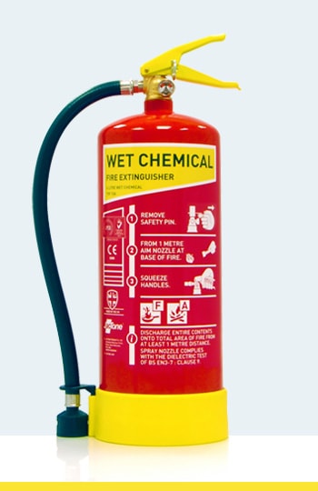 Fire Extinguisher Types and Colours - Wet Chemical