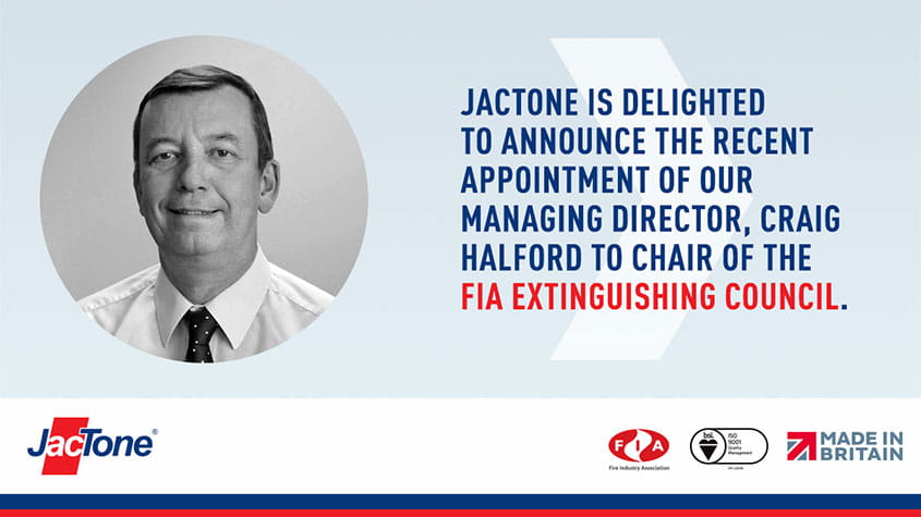 Jactone MD elected FIA extinguishing council chair