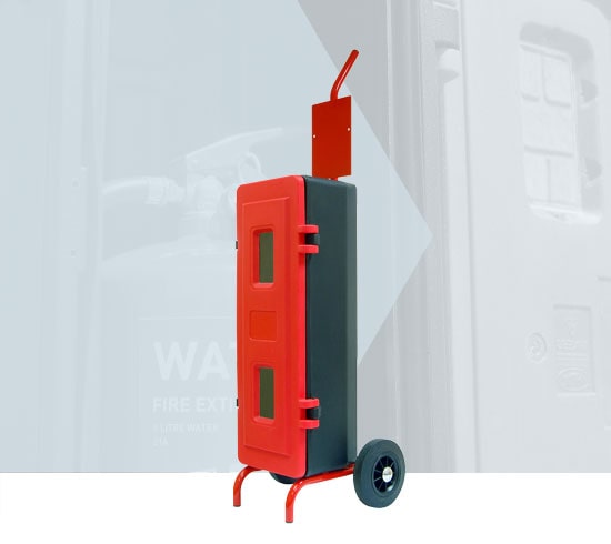 Fire Point Trolley with Cabinet