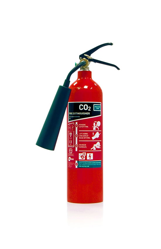 Premium Range 2kg CO2 Fire Extinguisher with Frost-free Horn