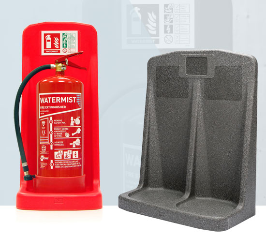 One-piece Plastic Fire Extinguisher Stands