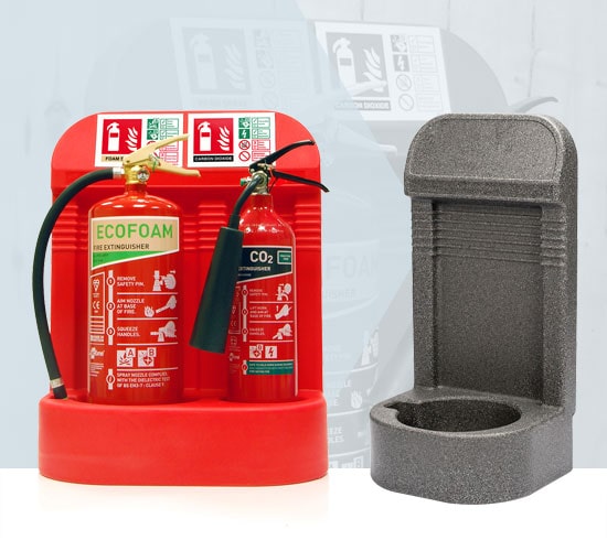 Recessed Plastic Fire Extinguisher Stands