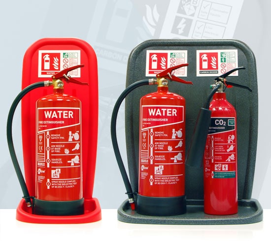 Two-piece Plastic Fire Extinguisher Stands