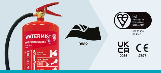 Marine Range Water Mist Fire Extinguishers