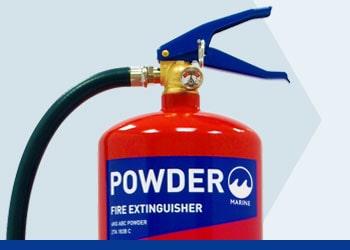 Powder Fire Extinguisher Jactone Marine Range