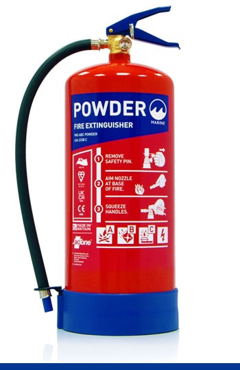 Marine Range 9kg ABC Powder Fire Extinguisher