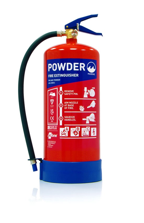 Marine Range 9kg ABC Powder Fire Extinguisher