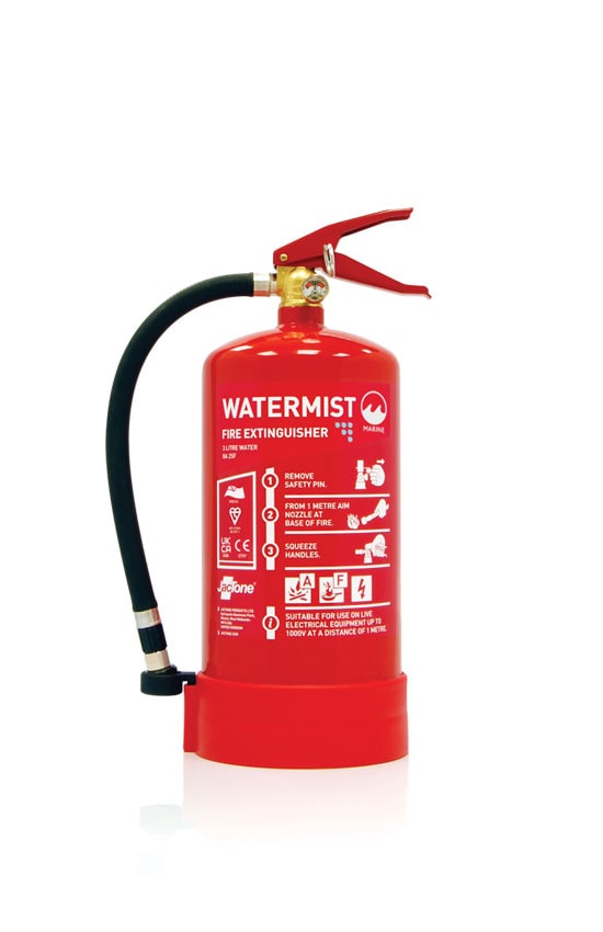 Marine Range 3 Litre Watermist Fire Extinguisher