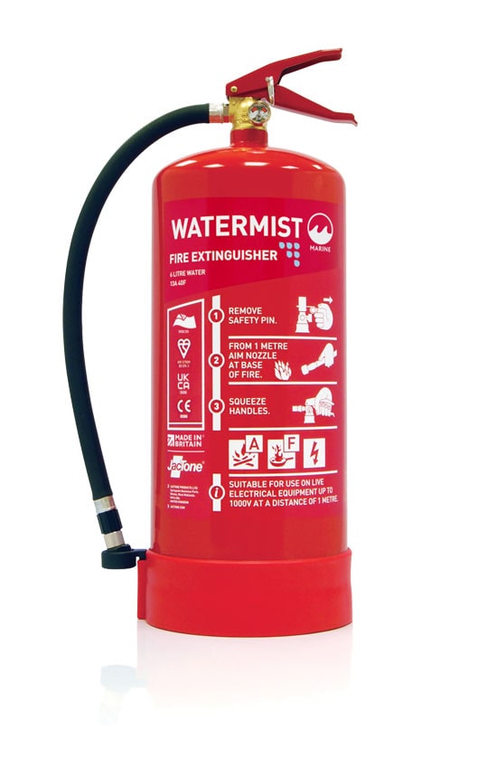 Marine Range 6 Litre Watermist Fire Extinguisher