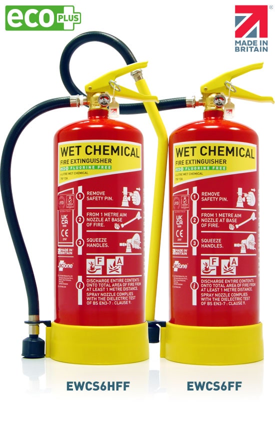 Premium 6 Litre Eco Plus Wet Chemical PFAS-free Fire Extinguisher