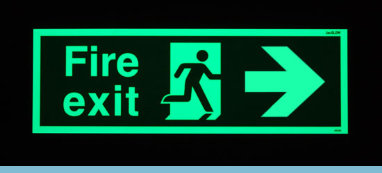 JacGLOW Photoluminescent Signs