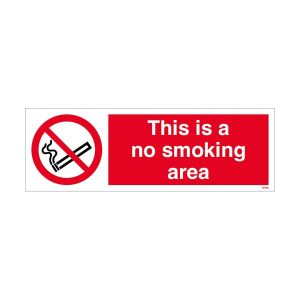 This Is A No Smoking Area Sign
