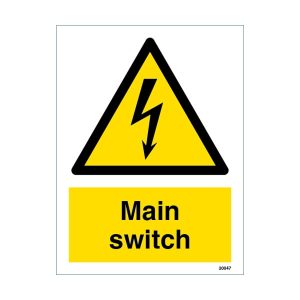 Main Switch Sign