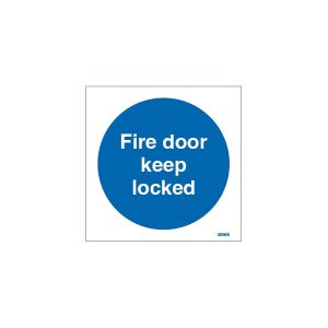 Fire Door Keep Locked Sign