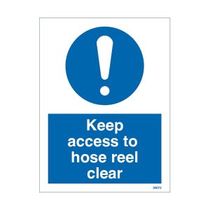Keep Access To Hose Reel Clear Sign