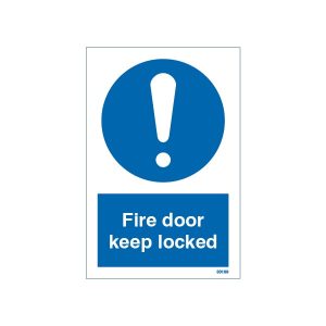 Fire Door Keep Locked Sign
