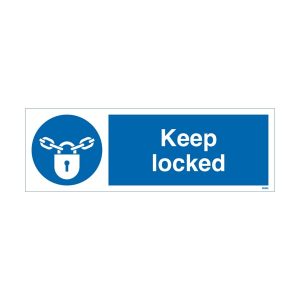 Keep Locked Sign