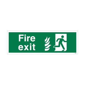 NHS Estates Fire Exit Right Sign