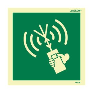 JacGLOW Photoluminescent Two-way VHF Sign