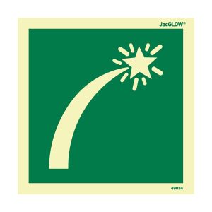 JacGLOW Photoluminescent Survival Craft Distress Signal Sign