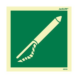 JacGLOW Photoluminescent Line Throwing Appliance Sign