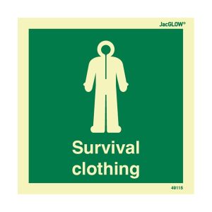 JacGLOW Photoluminescent Survival Clothing with Text Sign