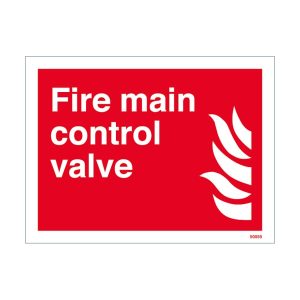 Fire Main Control Valve Sign