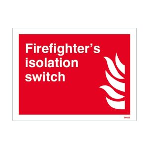 Firefighter's Isolation Switch Sign