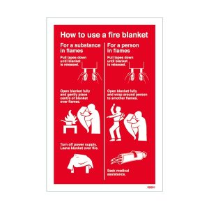 How To Use A Fire Blanket Sign