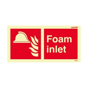 JacGLOW Photoluminescent Foam Inlet Sign