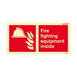 JacGLOW Photoluminescent Fire Fighting Equipment Inside Sign