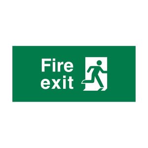 Luminaire Overlay Fire Exit Running Man Right Sign