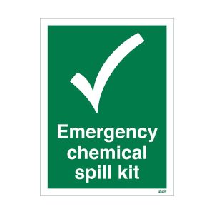 Emergency Chemical Spill Kit Sign