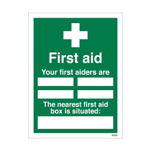 First Aid Your First Aiders Are Sign