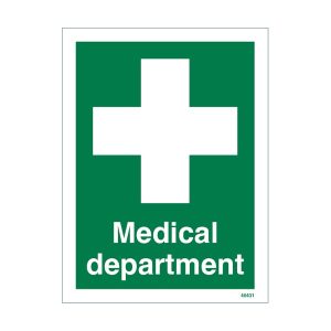 Medical Department Sign
