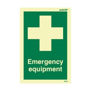 JacGLOW Photoluminescent Emergency Equipment sign