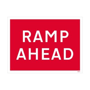 Ramp Ahead Sign