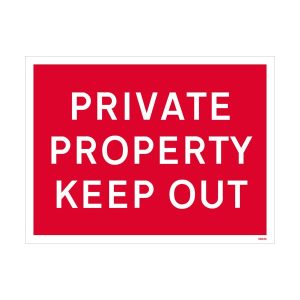 Private Property Keep Out Sign