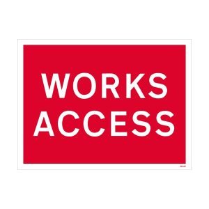 Work Access Sign