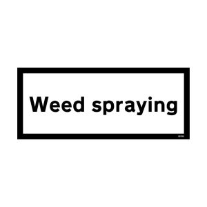 Weed Spraying Sign