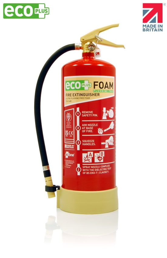 Premium 6 Litre Eco Plus Foam PFAS-free Fire Extinguisher