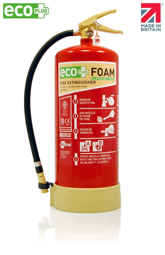 Premium 9 Litre Eco Plus Foam PFAS-free Fire Extinguisher