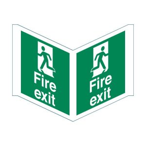 Fire Exit Panoramic Sign