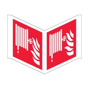 Fire Hose Reel Symbol Panoramic Sign