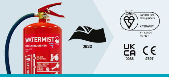 Marine Water Mist Fire Extinguishers