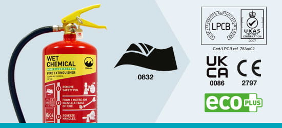 Marine Wet Chemical Eco PLUS Fire Extinguishers